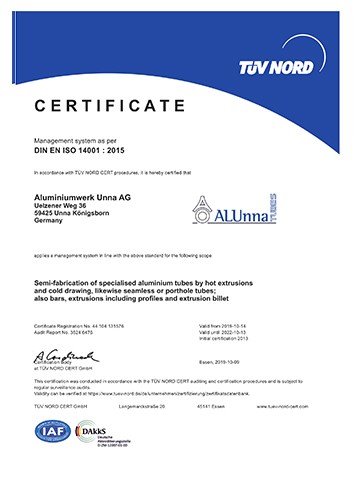 EN ISO 14001情况治理体系认证